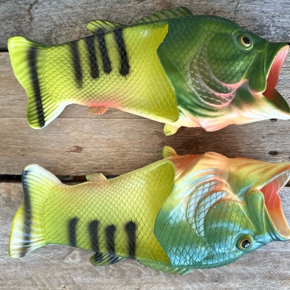 Fish Slippers Beach Shoes Non-Slip Shoes Creative Bass Funny Slippers - Picture 8 of 11
